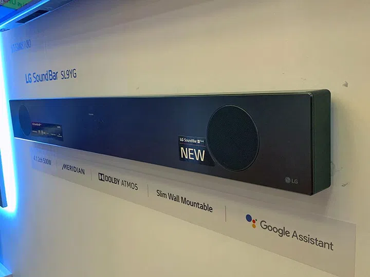 The SL9YG is slim enough to be mounted to the wall and not look funny.
