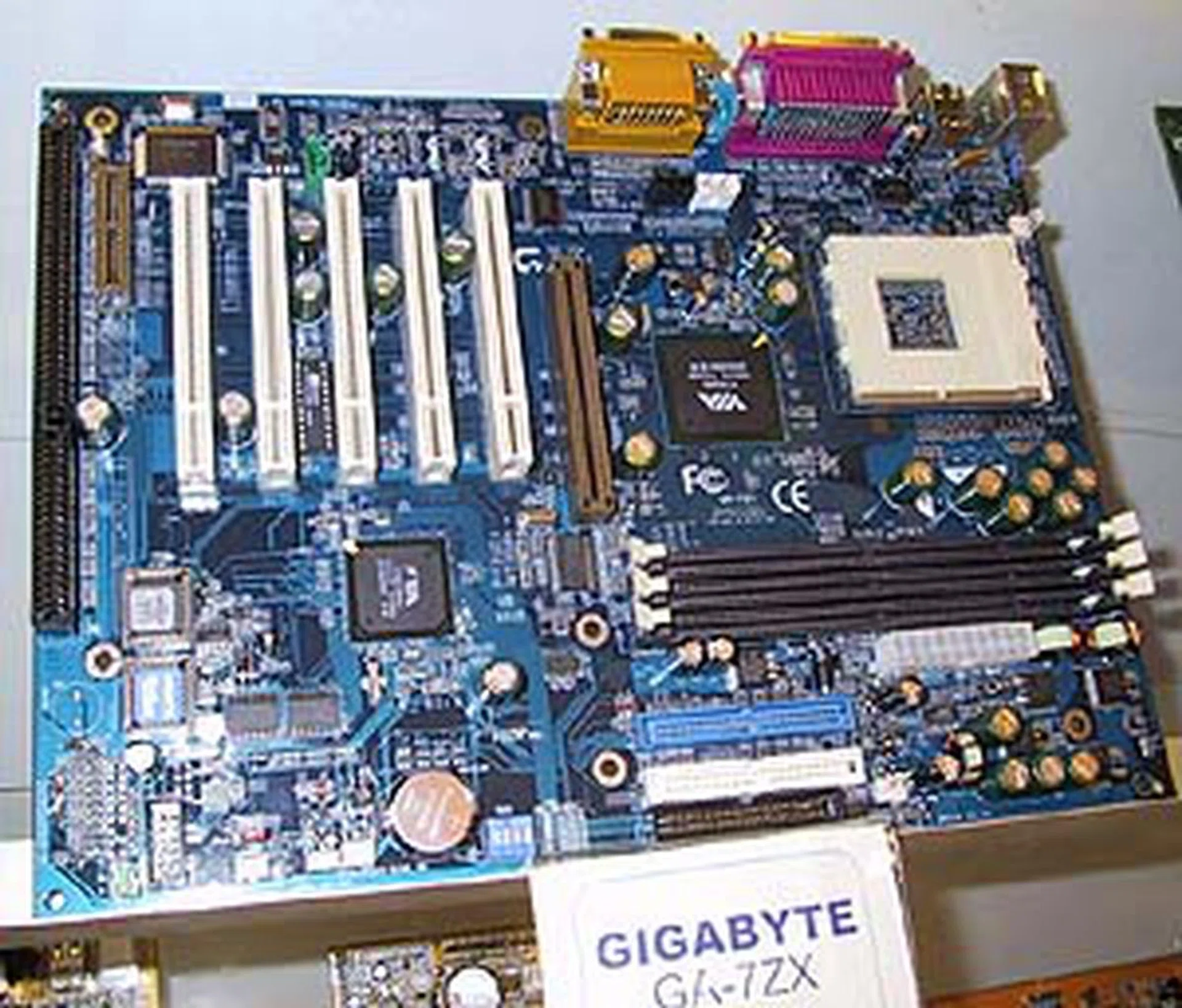 Gigabyte stole my attention with their blue PCB. Watch out for this sweet looking board. (GA-7ZX)