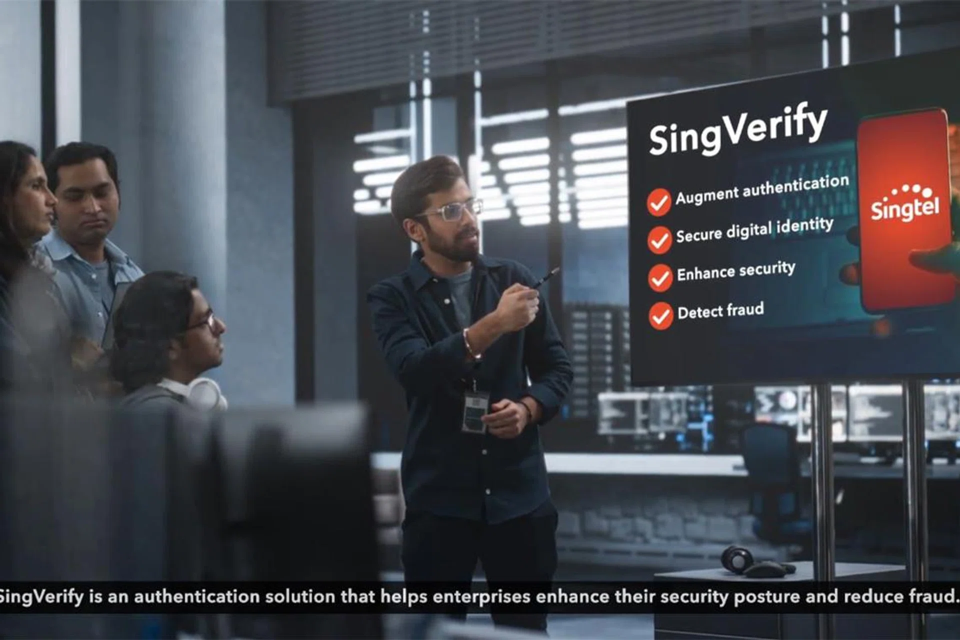 Singtel launches SingVerify, a verification service for other businesses to help verify their user's transactions and login attempts.