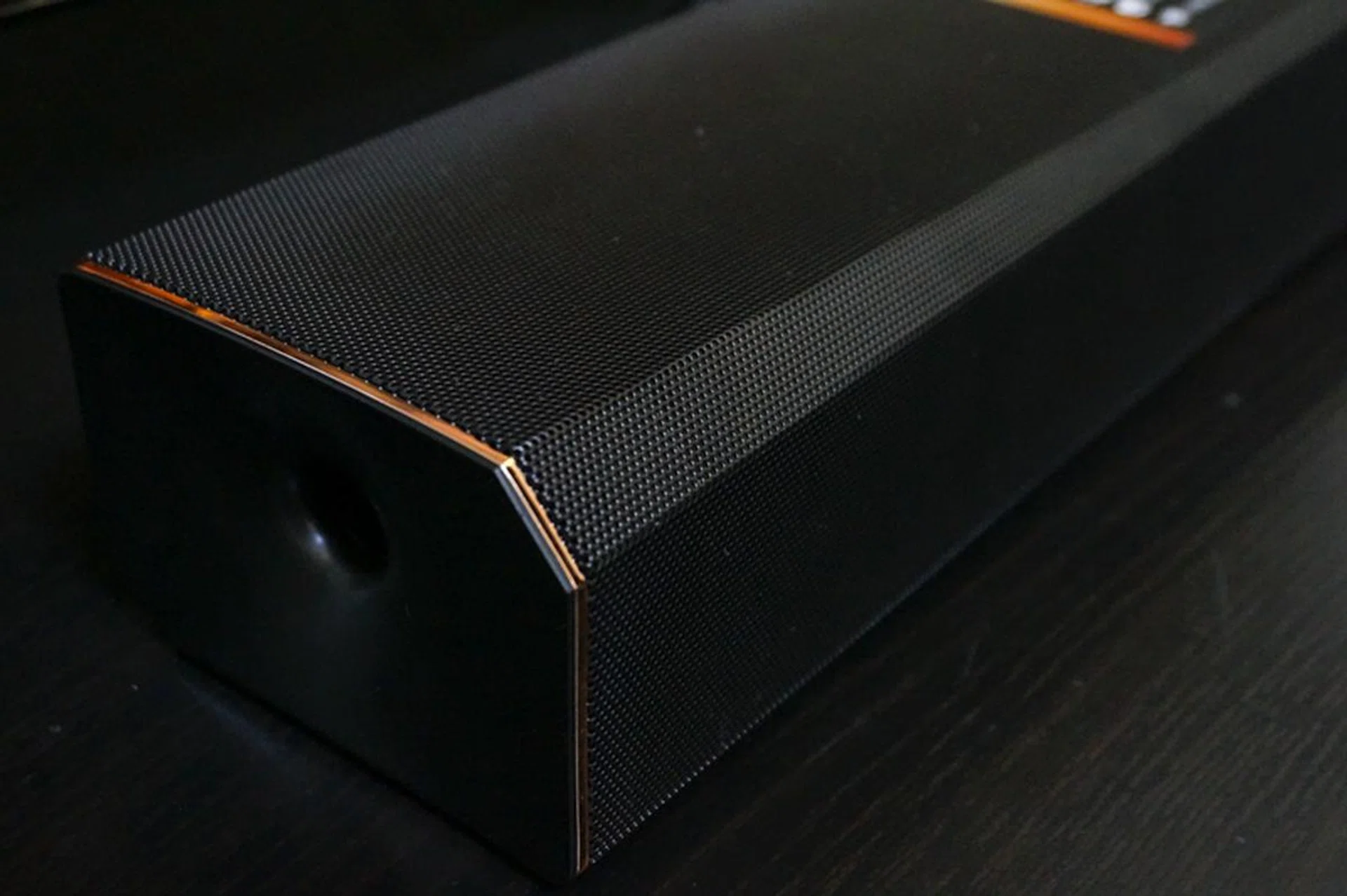 The integrated woofer feeds an impressive amount of bass out both sides of the sound bar. 