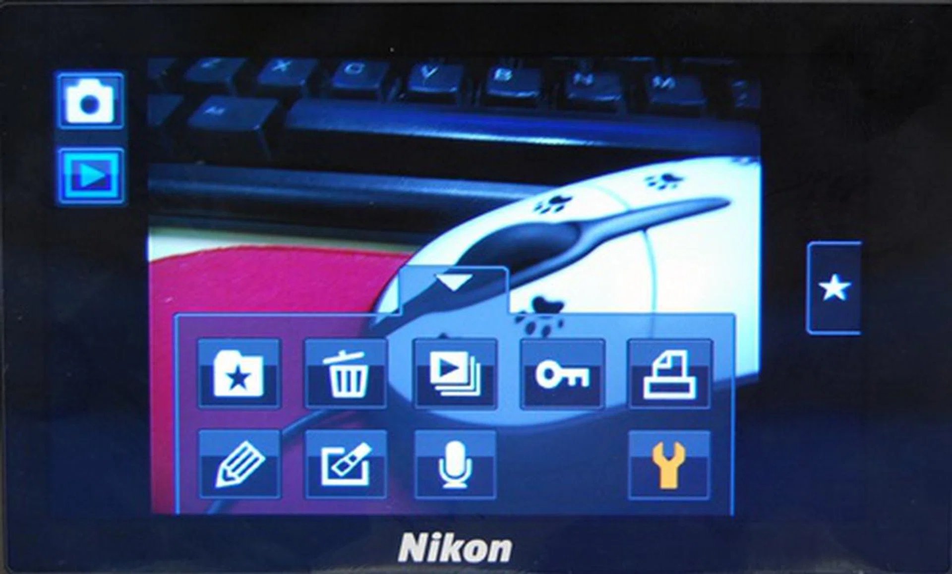 Post-shooting editing options can be found when users switch to playback mode.