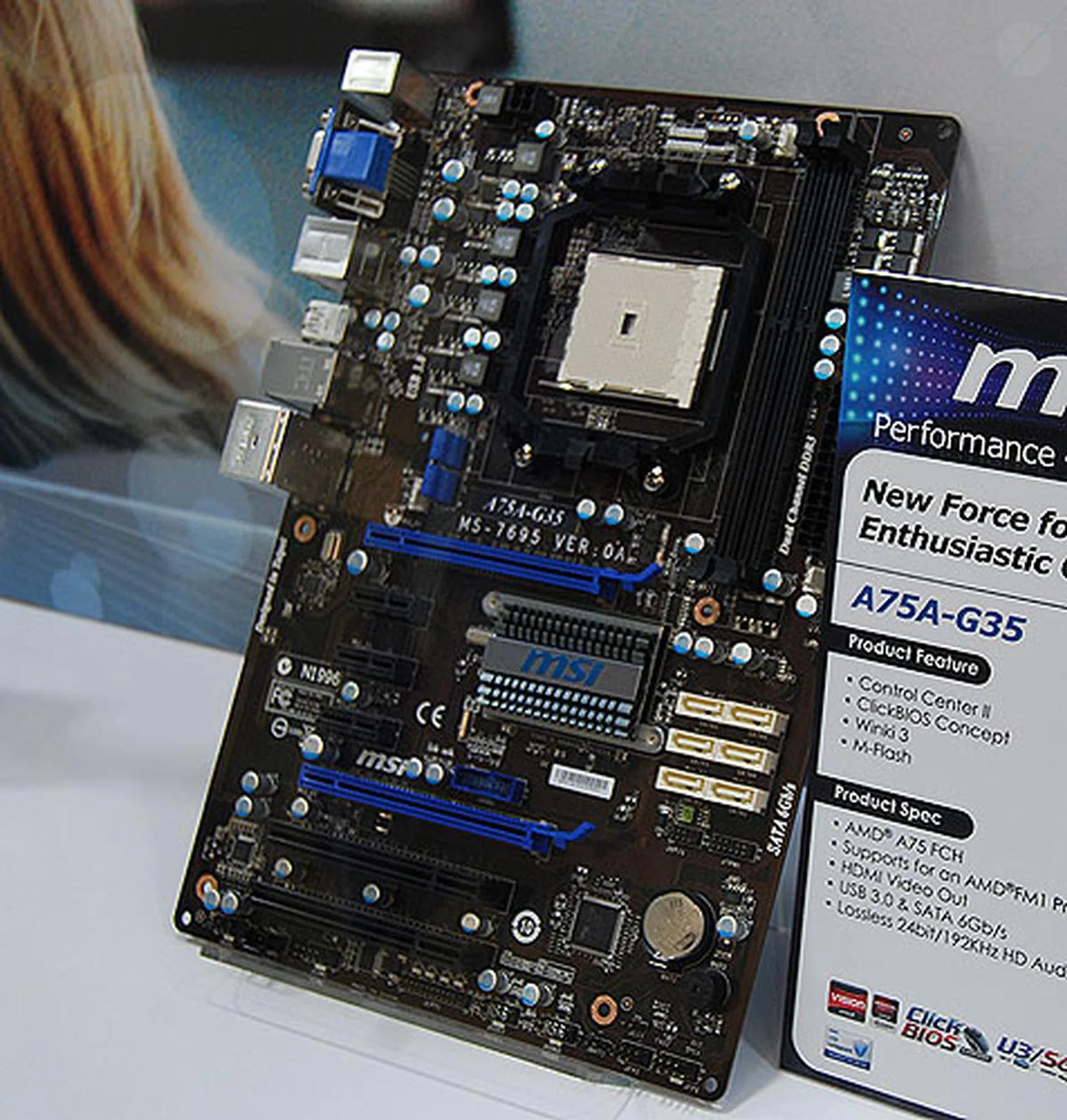 The MSI A75A-G35 is an ATX board for the AMD A75 chipset. It comes with some MSI technologies like Control Center II and it will also support USB 3.0 and SATA 6Gbps. 
