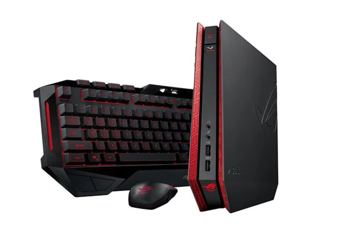 ASUS ROG GR6 with ROG Sica gaming mouse and RA01 keyboard. (Image Source: ASUS)