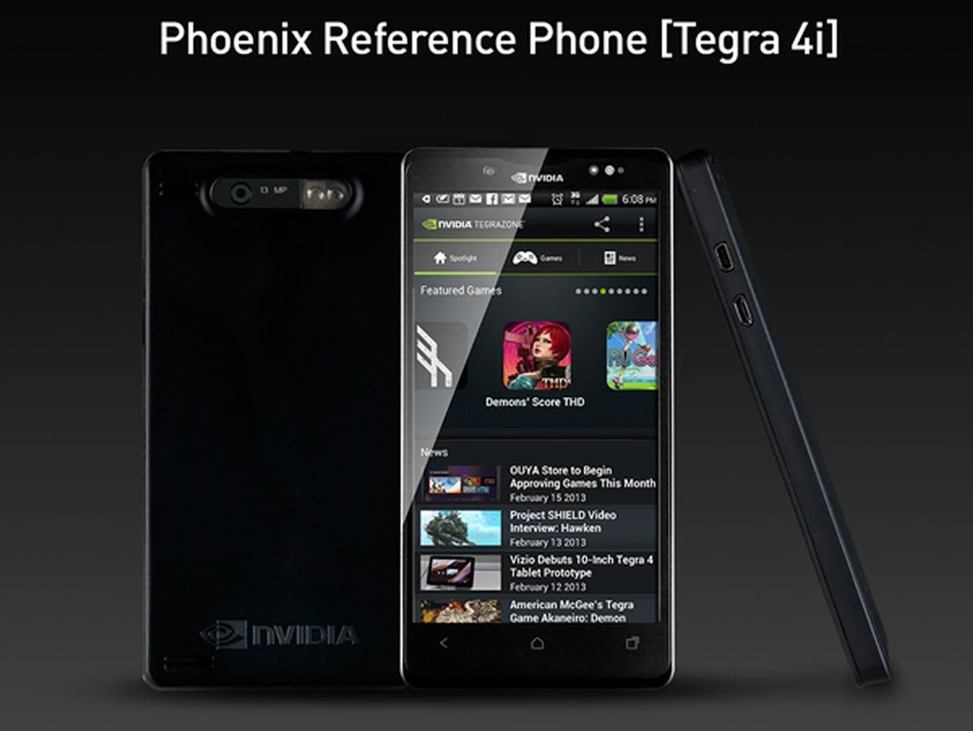 NVIDIA Tegra 4i Reference Design Platform for Smartphones <br> Image source: NVIDIA