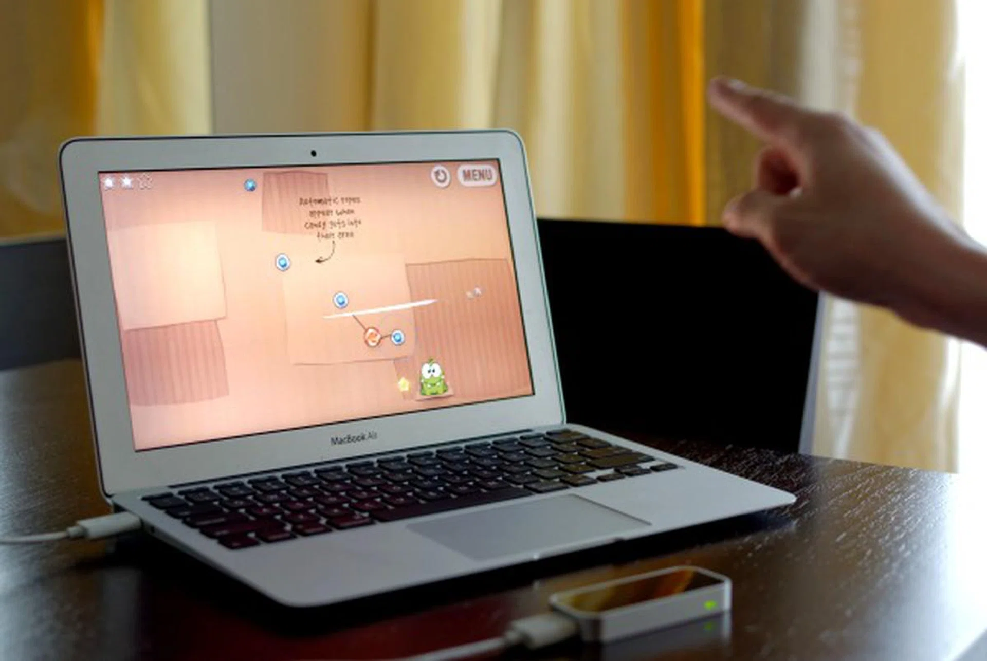 Playing Cut The Rope is straightforward by swiping your finger in the air, but other apps may take time to familiarize its gesture-based interface or is just tedious because of the precision control required. Sometimes nothing beats the good old keyboard and mouse combo.