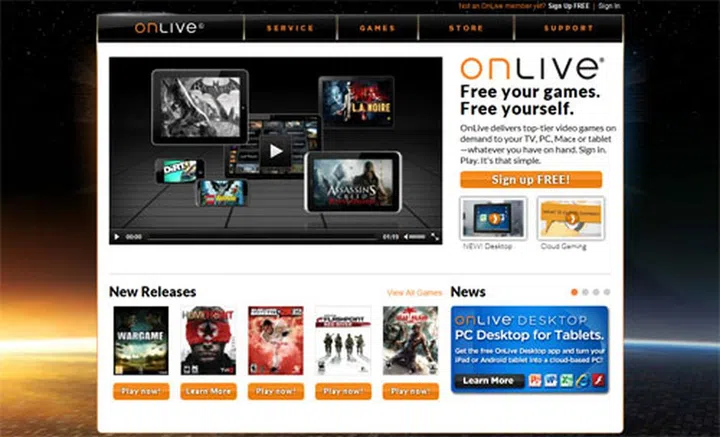 Image credit: OnLive Inc.
