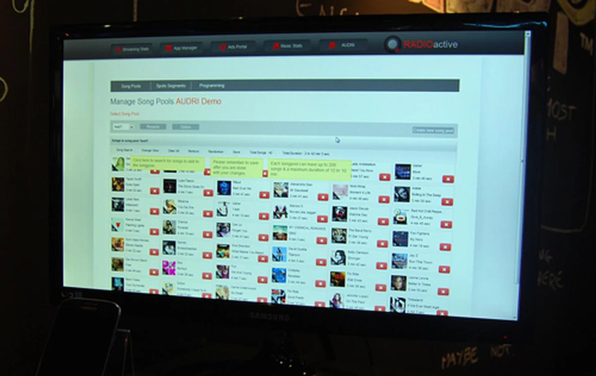 While you might have seen the front end of OTT services, this is what the back end looks like. This RadioActive platform can let the radio show change tracks on the fly.