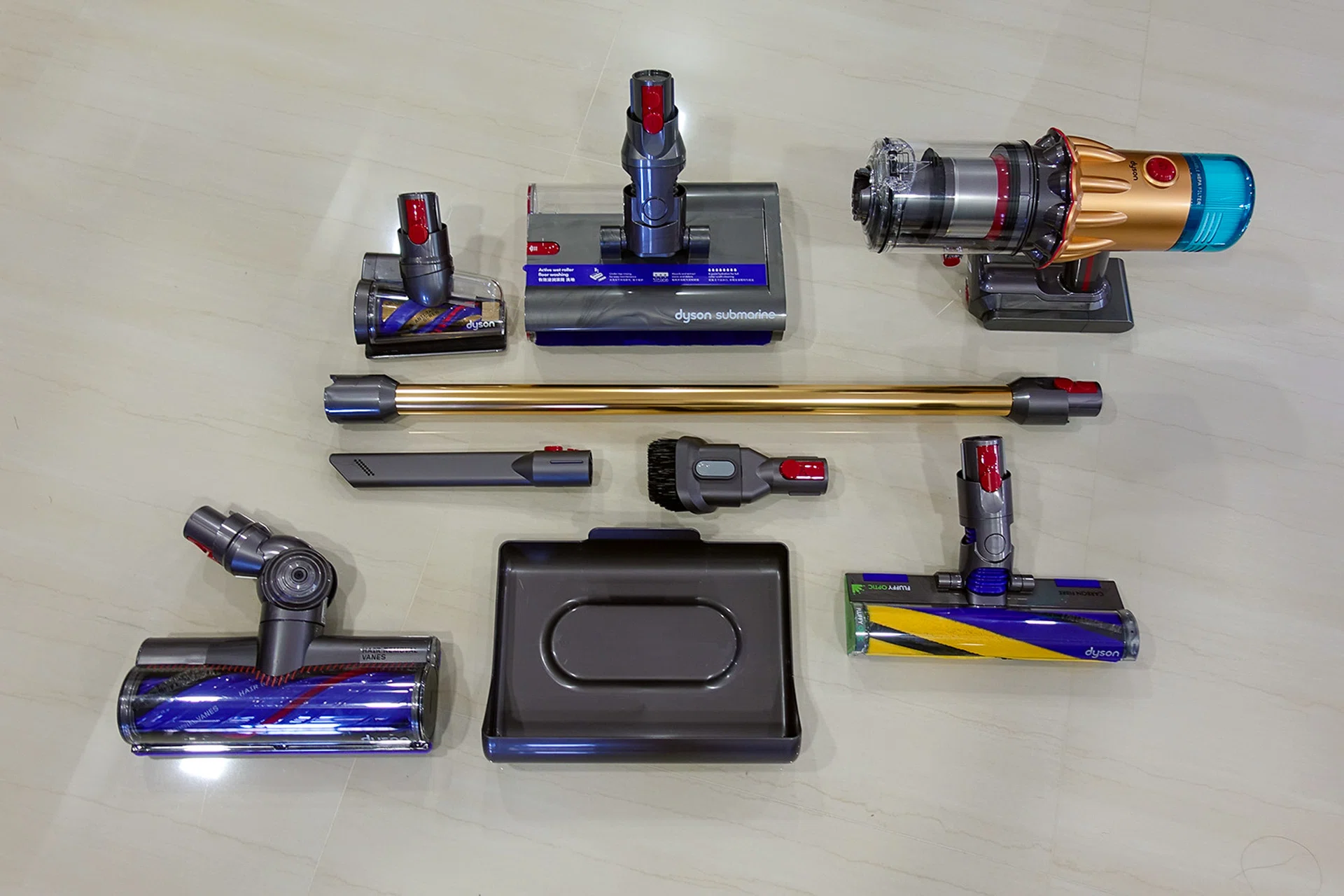 Dyson V12s Detect Slim Submarine components