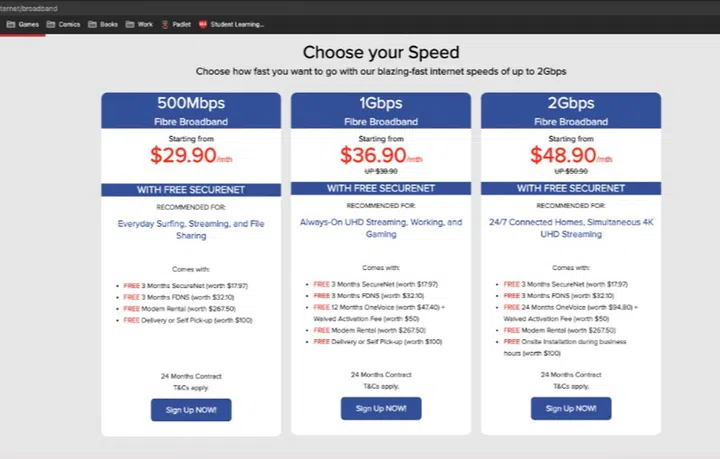 SecureNet can be signed up for and controlled from ViewQwest's website. 