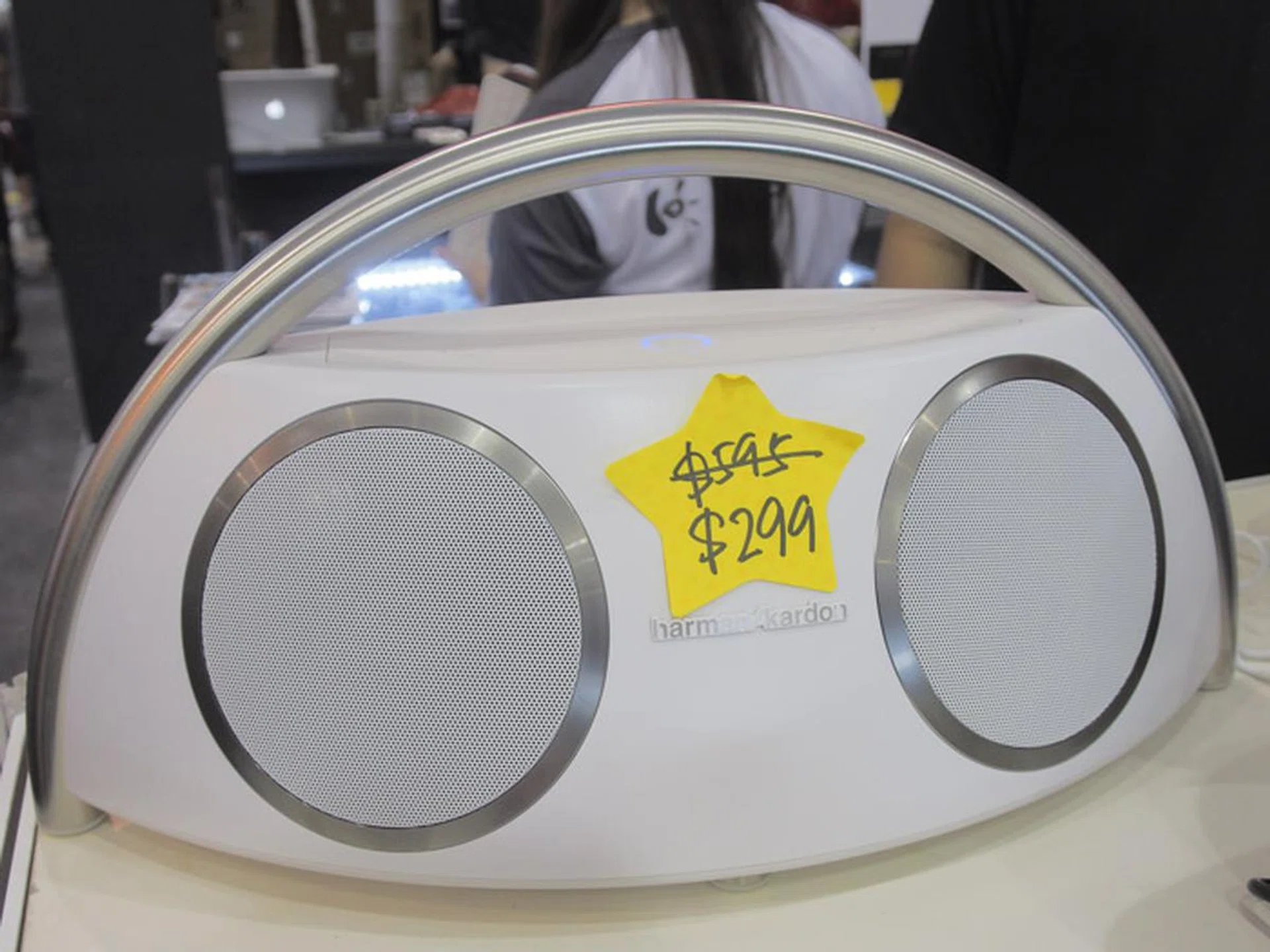 The Harman-Kardon GO+Play Wireless Speaker usually retails for $595, but is now going for $299 at the Epicenter booth.This modern-day boom box connects to your smart device via Bluetooth for wireless music streaming while boasting enough power to get your entire home jumping.