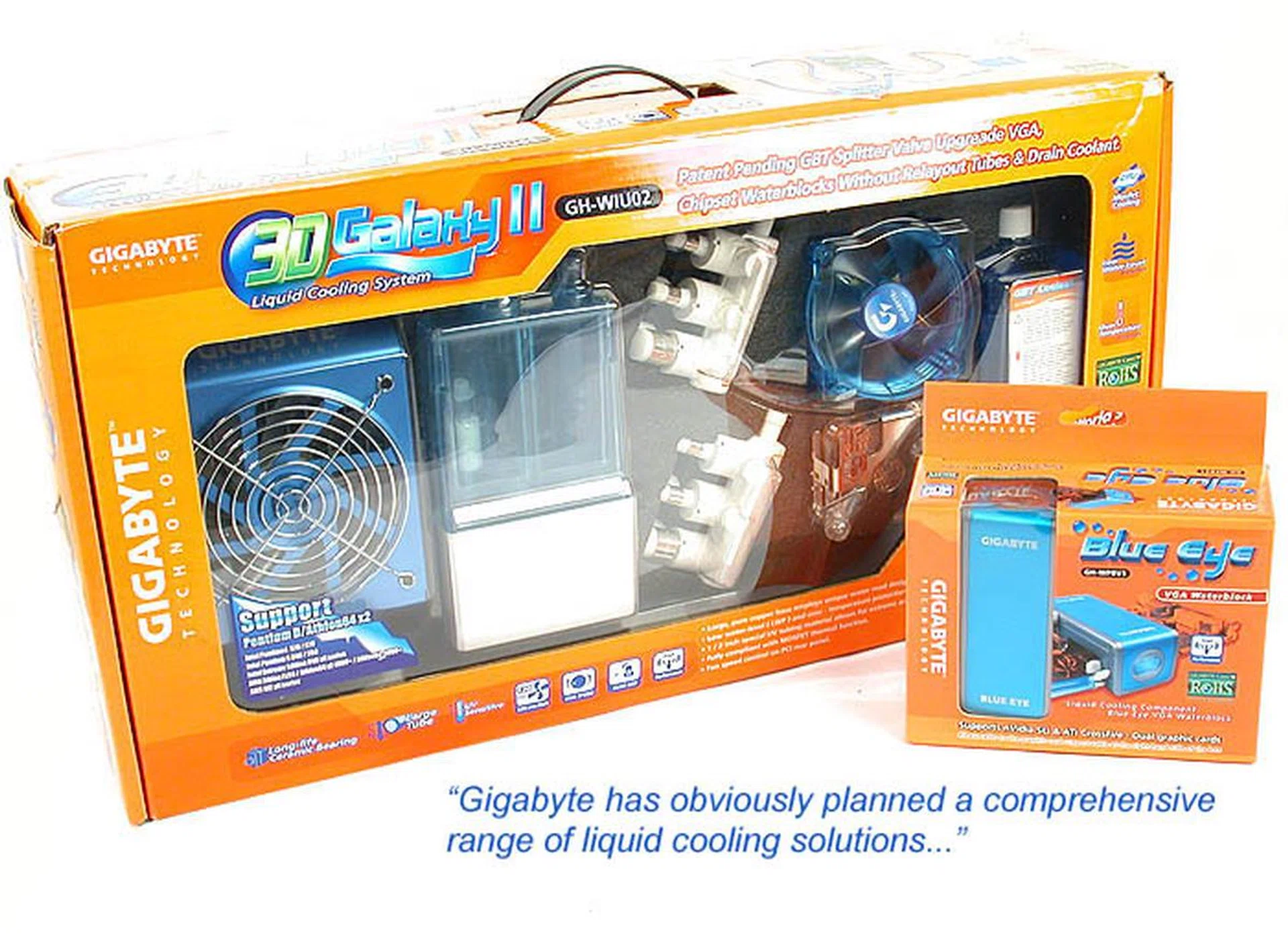  Watercooling kits all ready for your overclocking desires.  