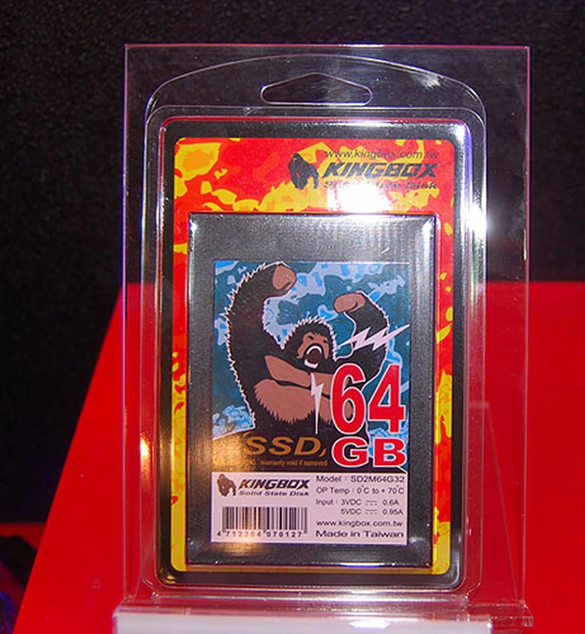  Kingbox's 64GB SSD is rated at up to 240MB/s for reads and 170MB/s for writes.  