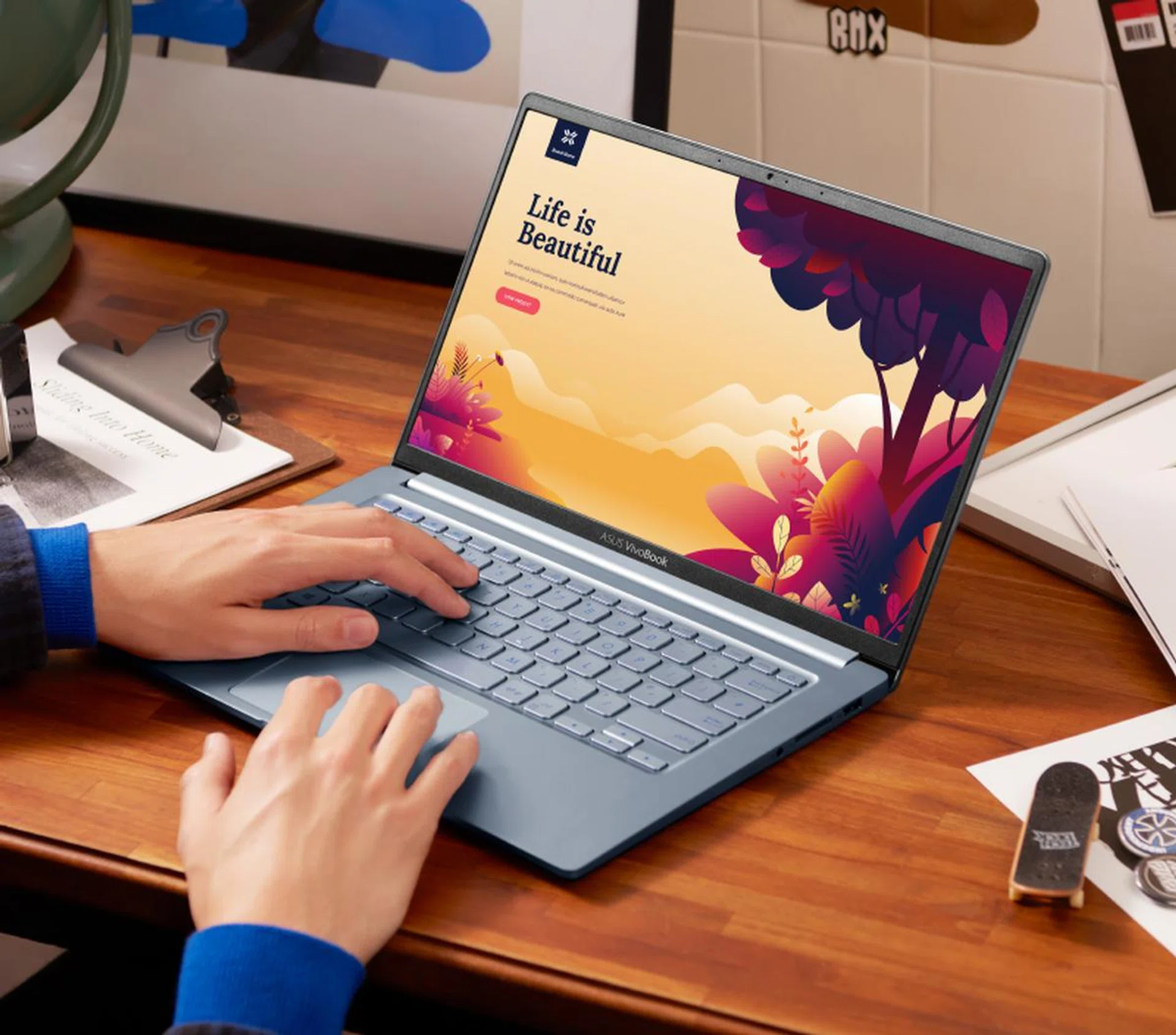 Notebooks these days have pretty impressive battery life. Some, like the ASUS VivoBook S14, has a claimed battery life of 24 hours! (Image source: ASUS)