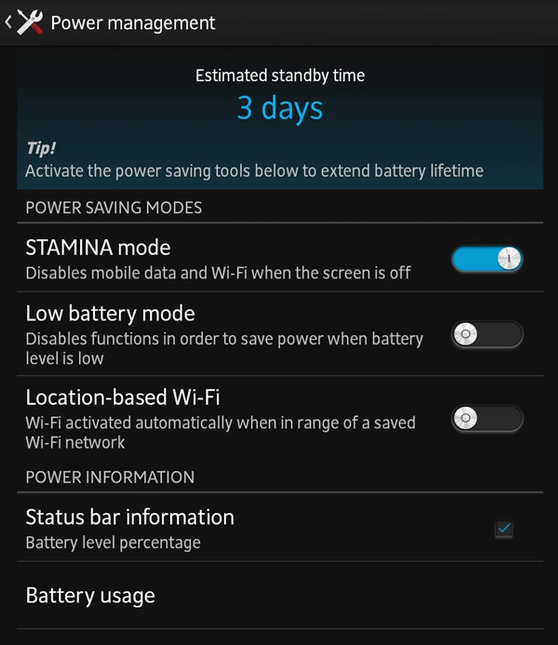 These power management features should help squeeze more mileage out of the Sony Xperia Z Ultra.