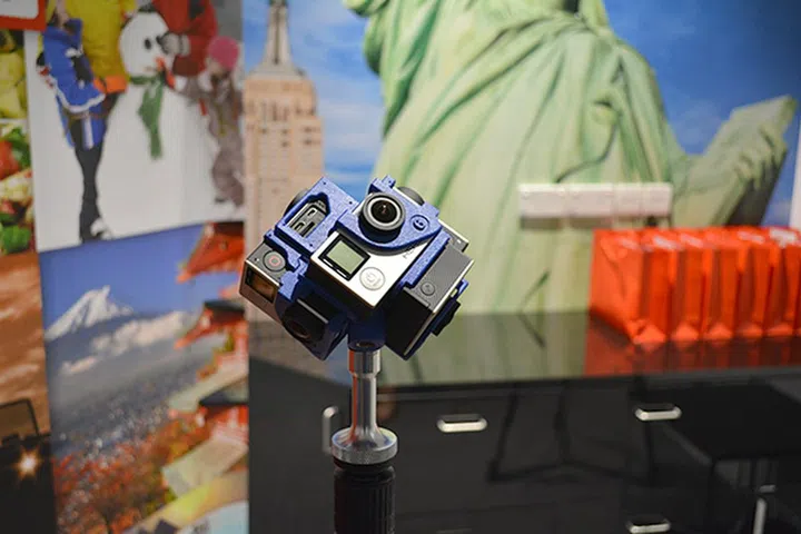 A six-camera VR rig. 