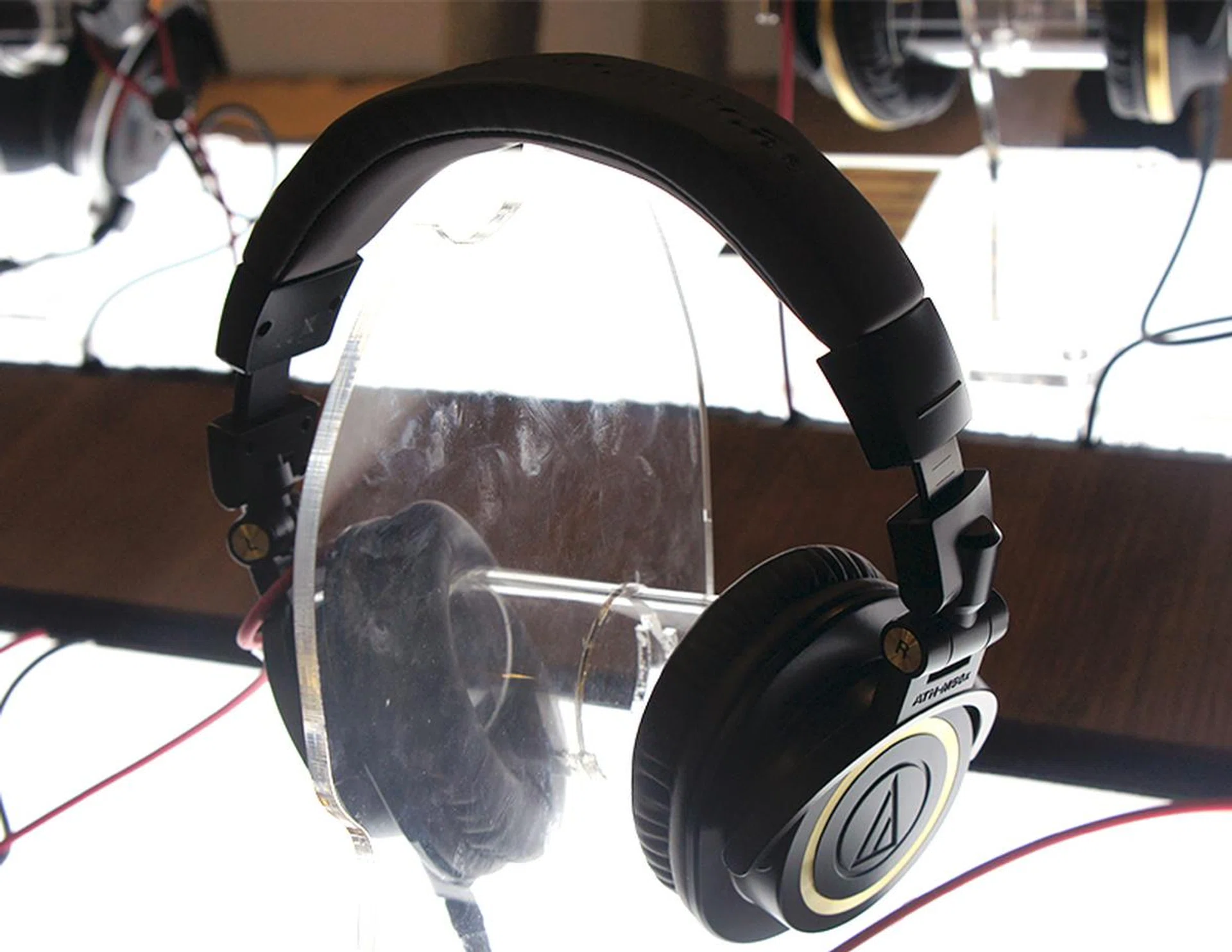 The Audio Technica ATH-M50x professional studio monitor headphones feature 45mm drivers and features detachable, upgradeable cables. It is priced at $248.