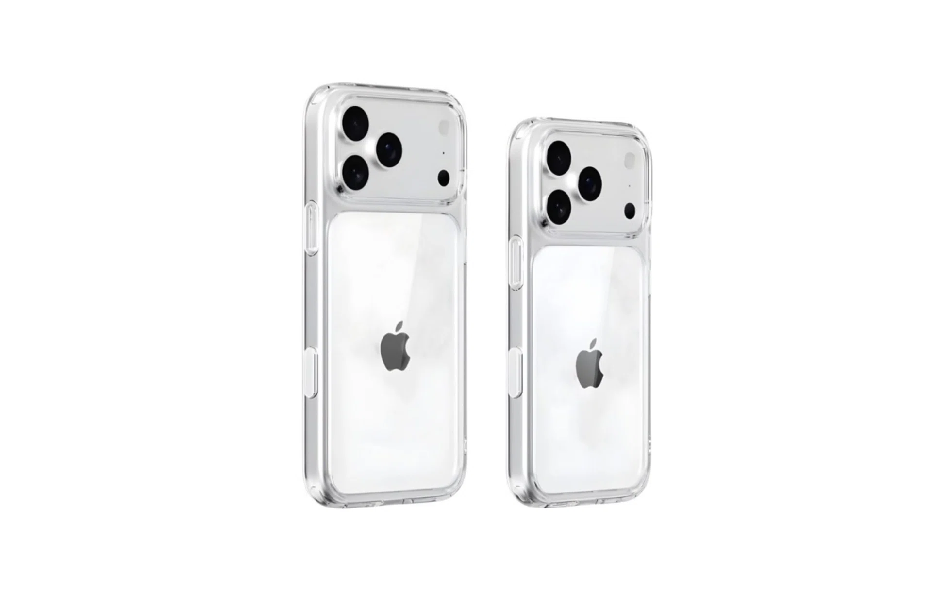 Purported Apple Clear Cases for the iPhone 17 Pro.