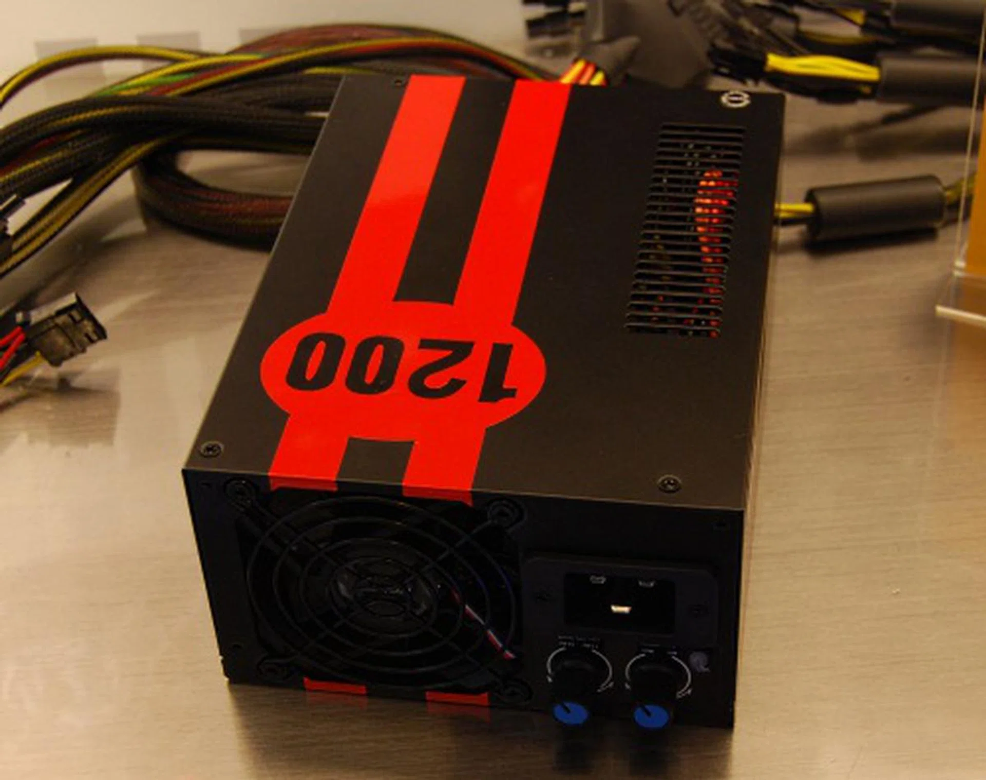 The OC edition of Antec's 1200W TruePower Quattro PSU comes with adjustable voltage and fan controls. 