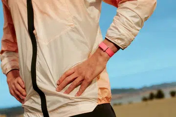 The Google Fitbit Air tracker.