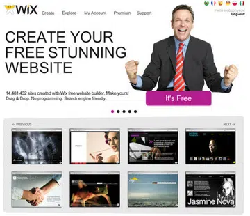 Photo Source: Screenshot of Wix.com