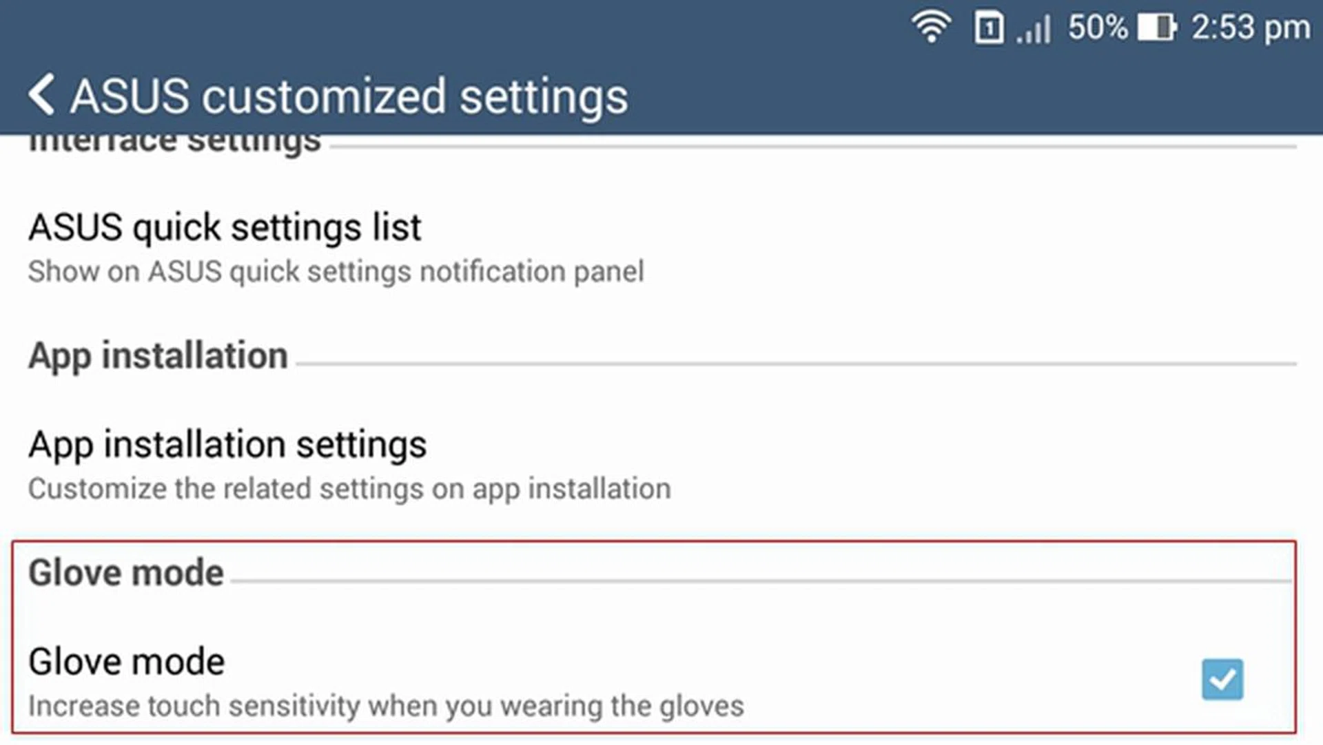 The ZenFone 5 has ASUS's exclusive GloveTouch technology that allows you to operate the phone while wearing gloves.
