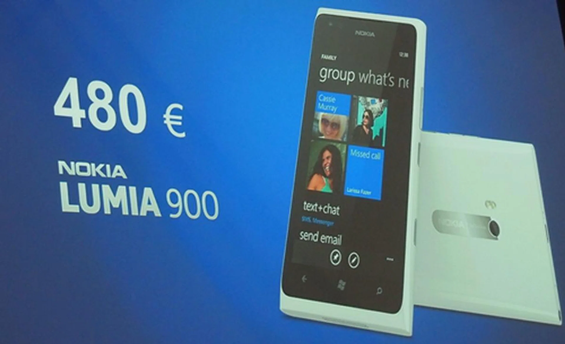 The Nokia Lumia 900 is expected to be priced at about EUR 480 before subsides and taxes. 