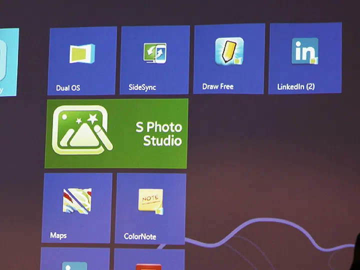 Pinned Android apps in Windows 8 start screen.