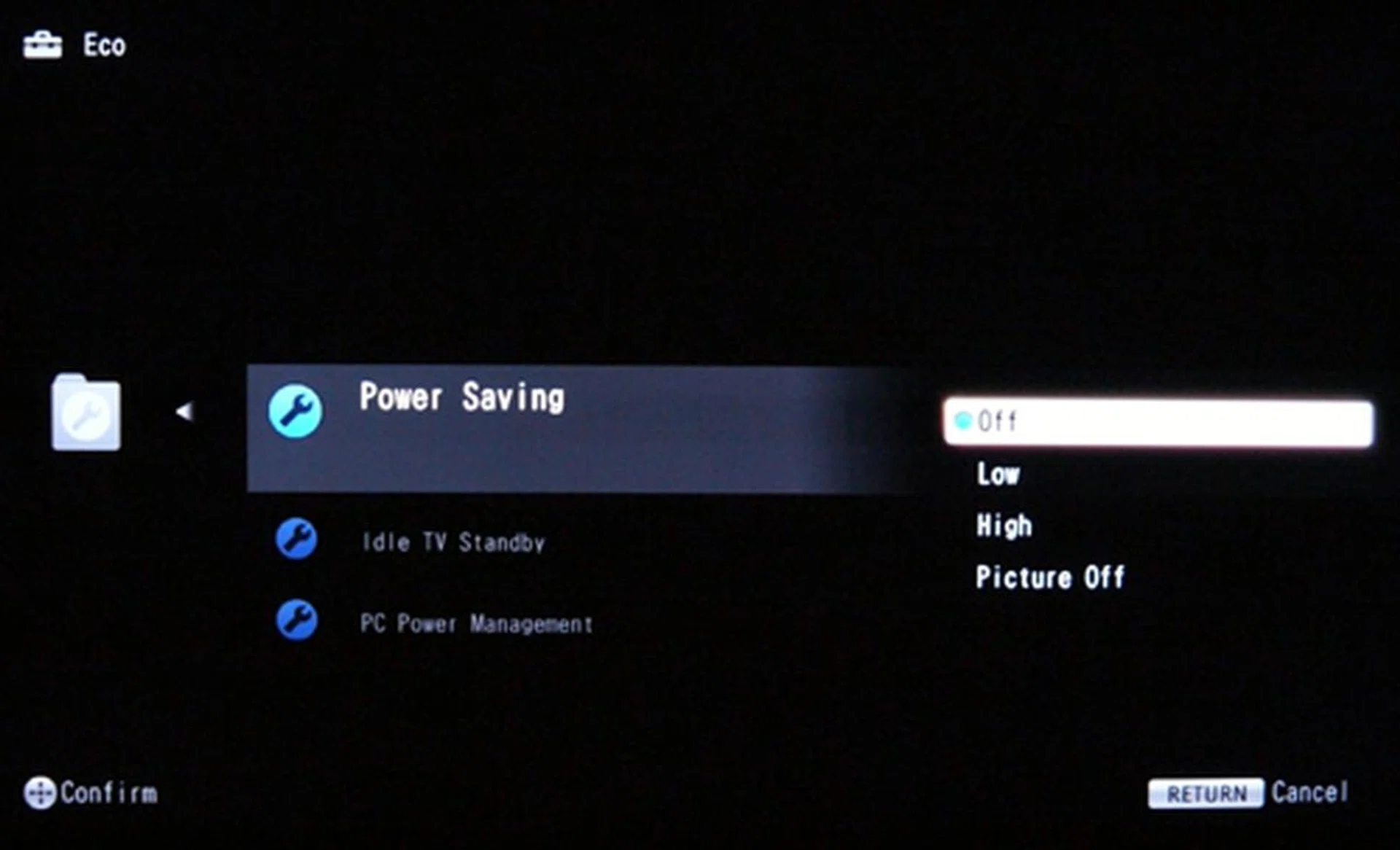 Green is the word. If you don't mind dimmer attributes on your display, turn on the EX400's Power Saving mode to save you some pennies. Basically, what it does is to reduce the backlight illumination levels depending on your room's lighting conditions.
