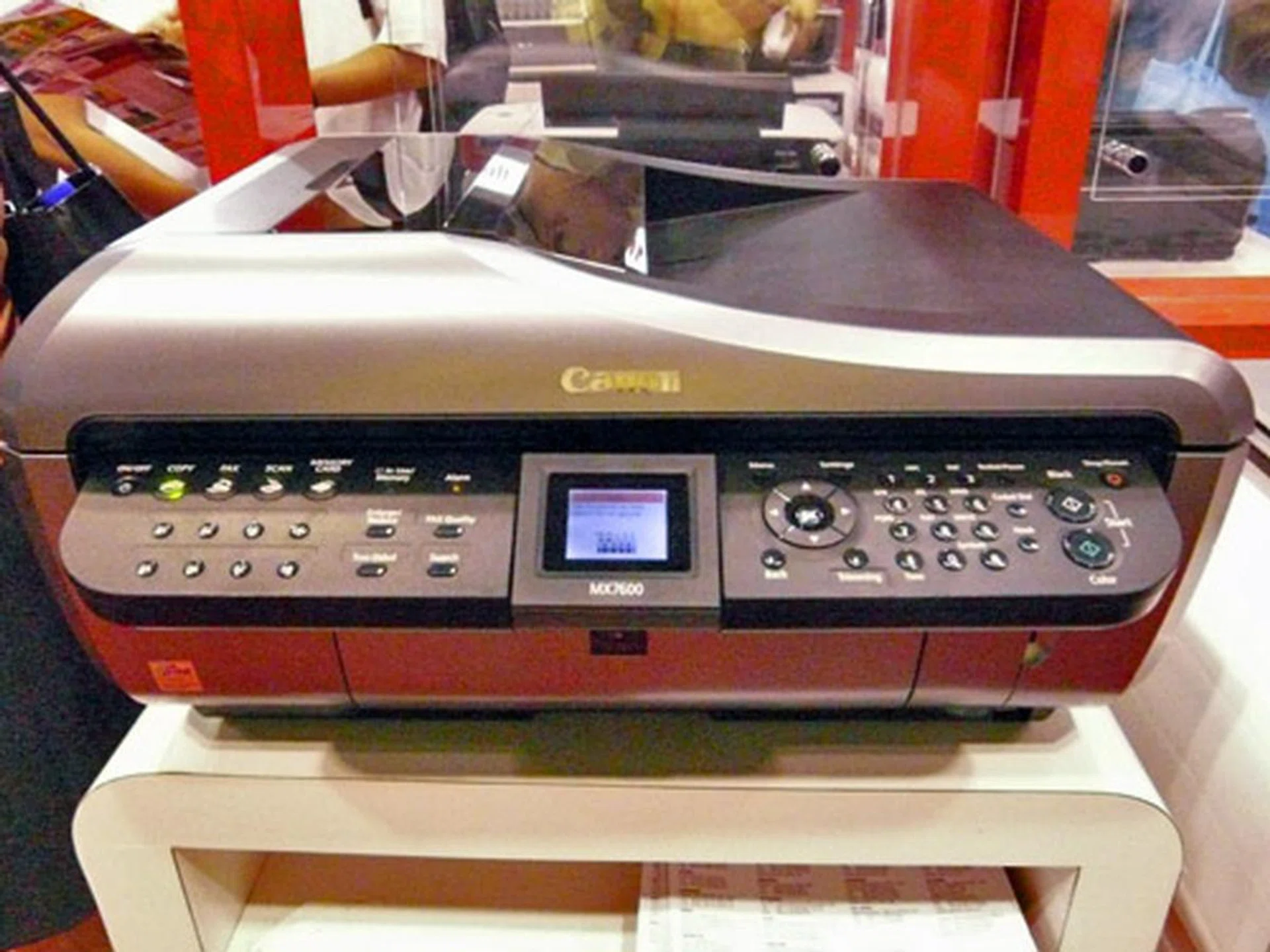  We reviewed this, the Canon Pixma MX7600, and were impressed by what it could do. It can print up to a resolution of 4800dpi and is network ready. It goes for S$879 (U.P. S$899).  