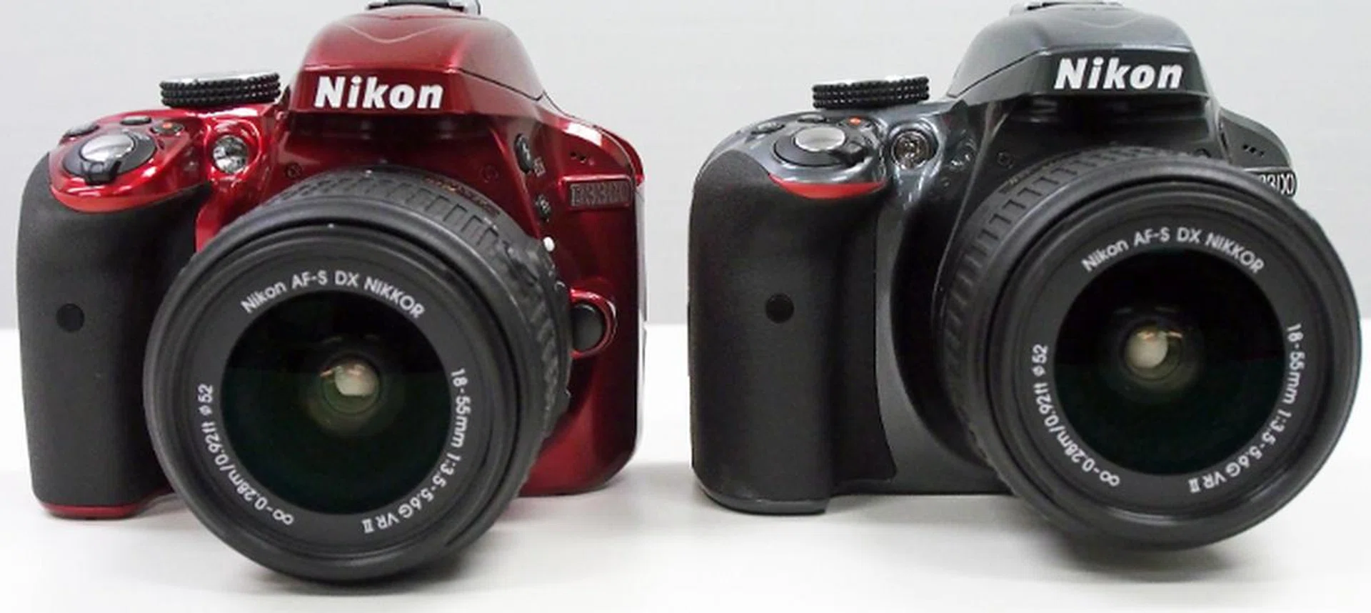 The D3300 comes in three colors ( the standard black model is not pictured here)