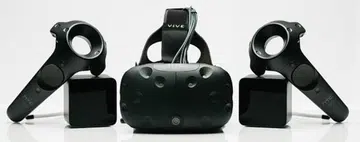 You get the controllers, the HTC Vive headset and the two wireless cameras as well as two free games, when you buy the HTC Vive.