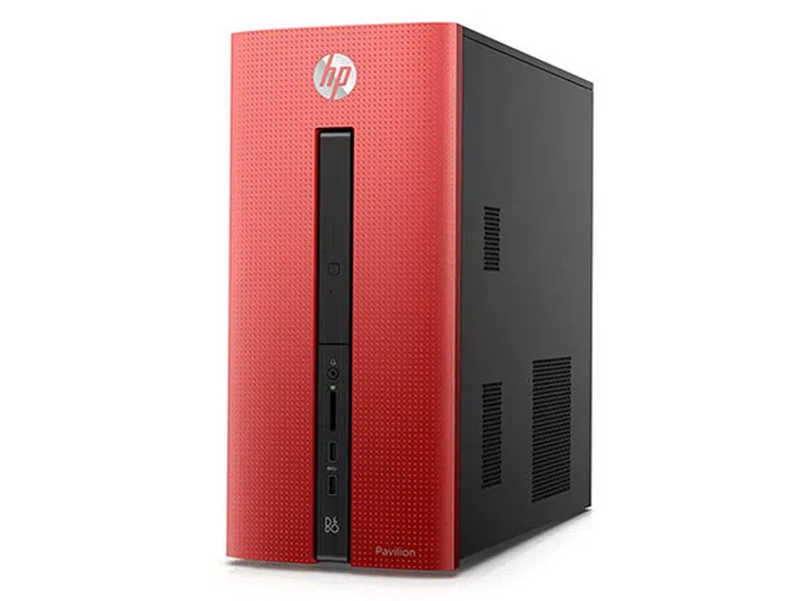 The new HP Pavilion Tower will be available in several new colors, including sunset red. (Image Source: HP)