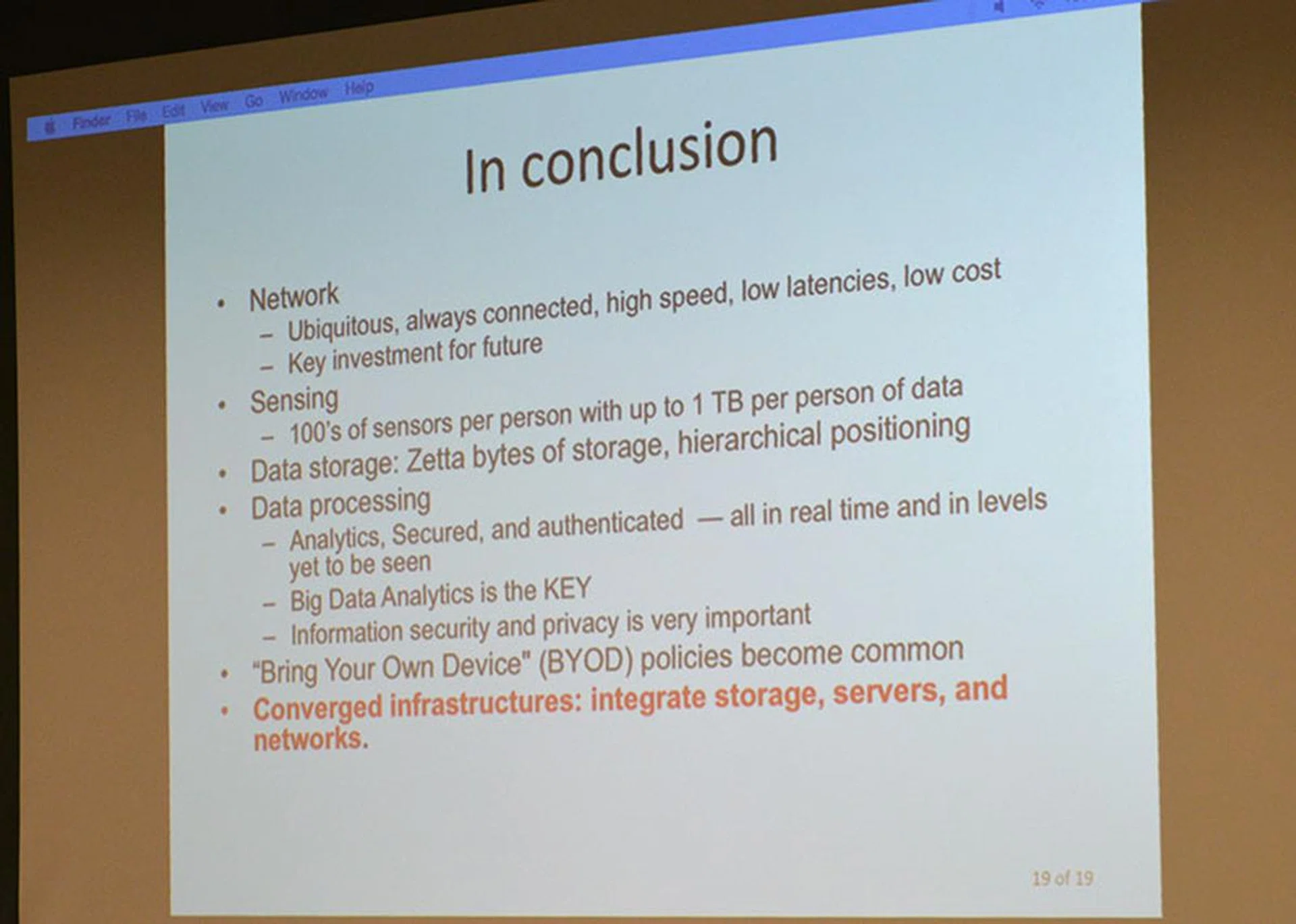 Storage, server, and network infrastructures will eventually converge.