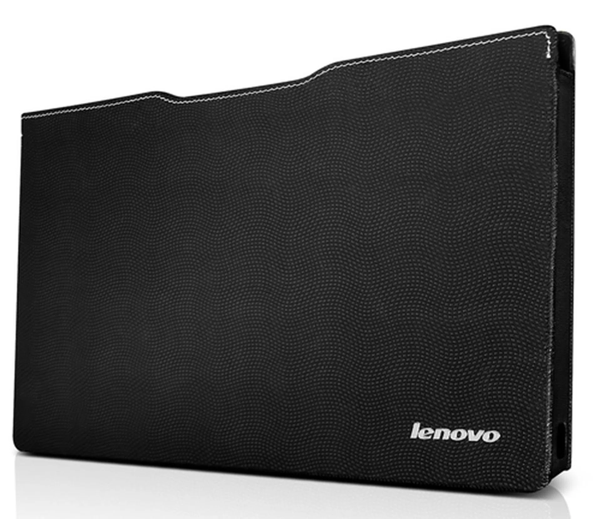 The faux leather slip cover isn't included with the machine, but buying it could be a good idea, especially if you like putting the Yoga in "stand" mode. 