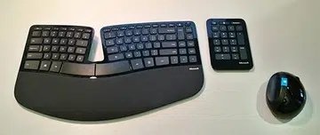 The Microsoft Sculpt Ergonomic Desktop. (Image Source: Microsoft)