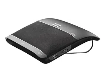 Unlike its smaller counterparts, the Jabra Freeway car speaker won't keep your conversation private.