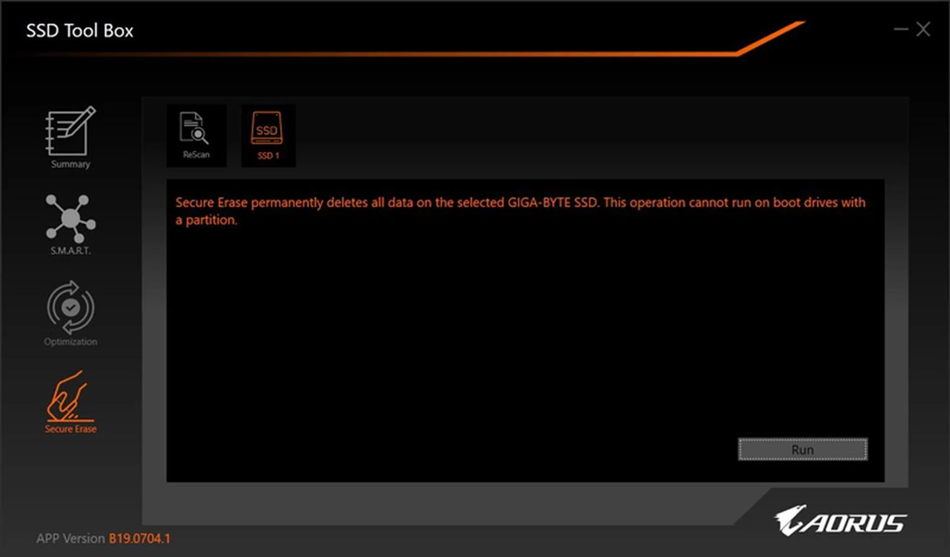 Secure Erase makes sure all your data is properly deleted.