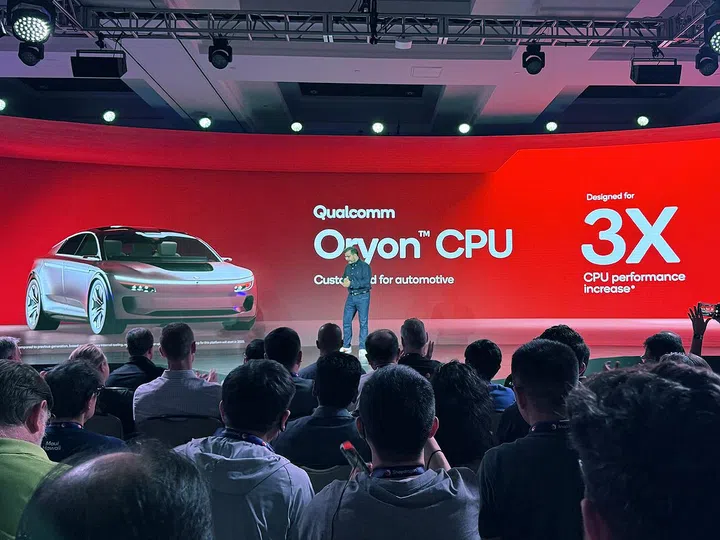 Qualcomm's second-generation Oryon CPU is inside the new automotive platforms. Photo: HWZ.