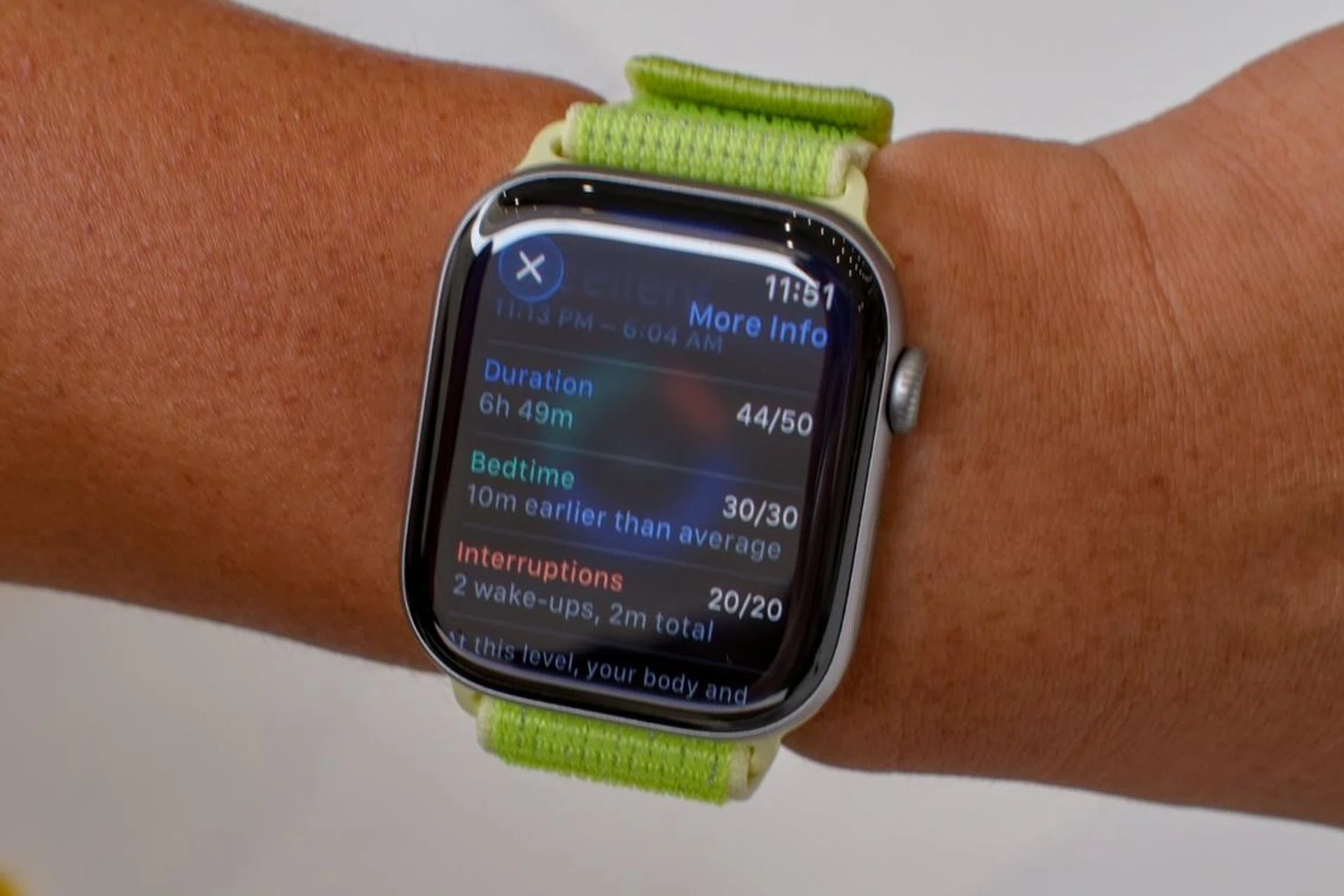 Apple Watch Sleep Score