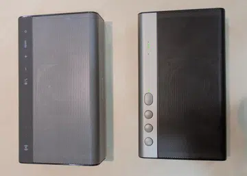A size comparison of the original Sound Blaster Roar and the new Sound Blaster Roar 2.