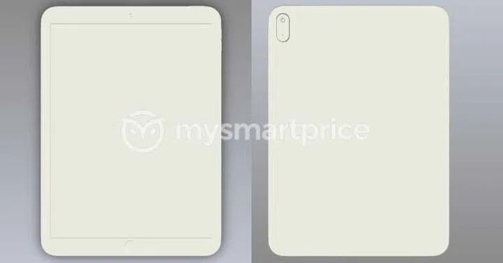 Purported CAD renders of Apple's upcoming entry-level iPad. <br>Image source: mysmartprice