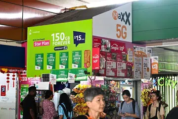 Image of telco advertisements