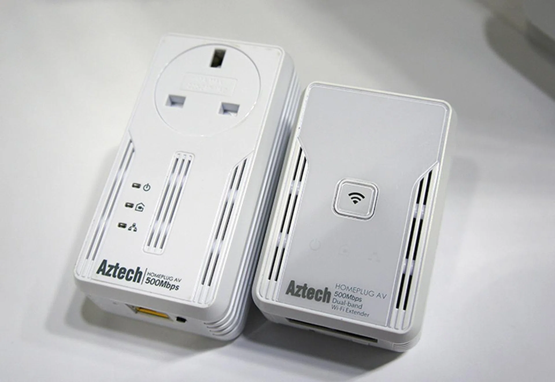 Powerline adapters are a convenient way of extending your home's network coverage and the Aztech 500Mbps HL115EP HomePlug and HL117EW HomePlug wireless extender are available at $115 (U.P.: $129).