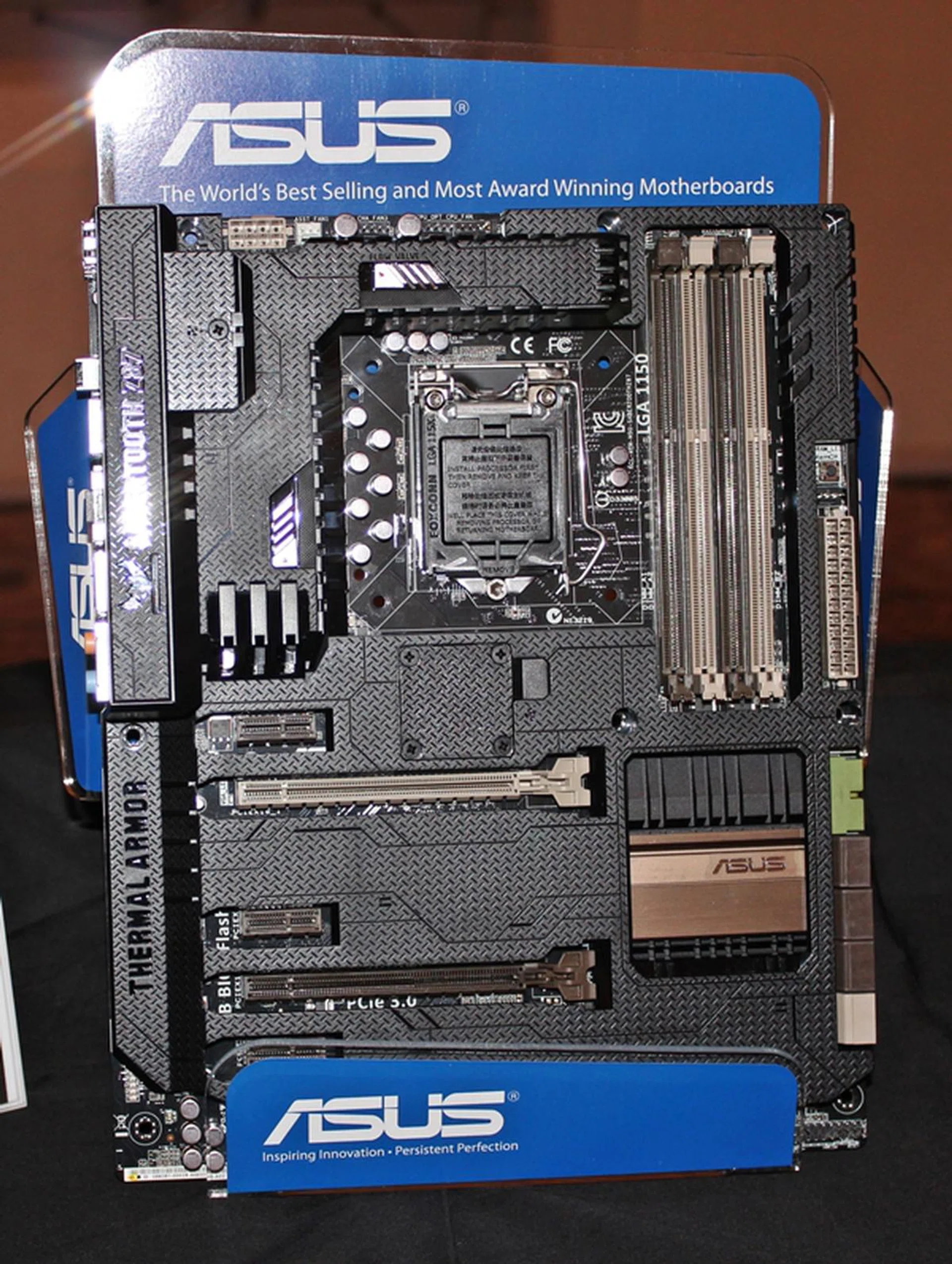 The ASUS Z87 Sabertooth motherboard.