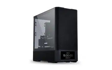 Much of the case is based off of the original Lancool 207, except for that 720p screen at the bottom. Photo: Lian Li.