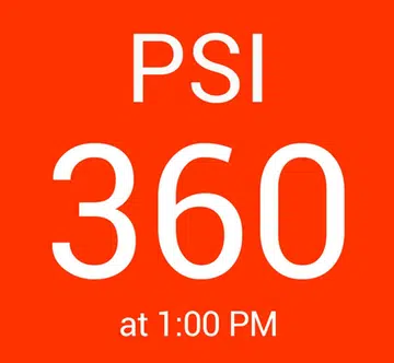 A screenshot of the SG PSI app.