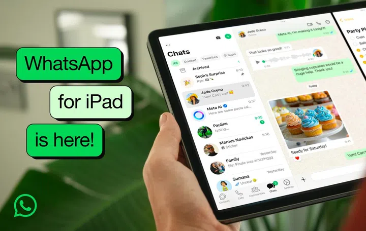WhatsApp for iPad is now live. This is not a drill. Image: WhatsApp (Meta).