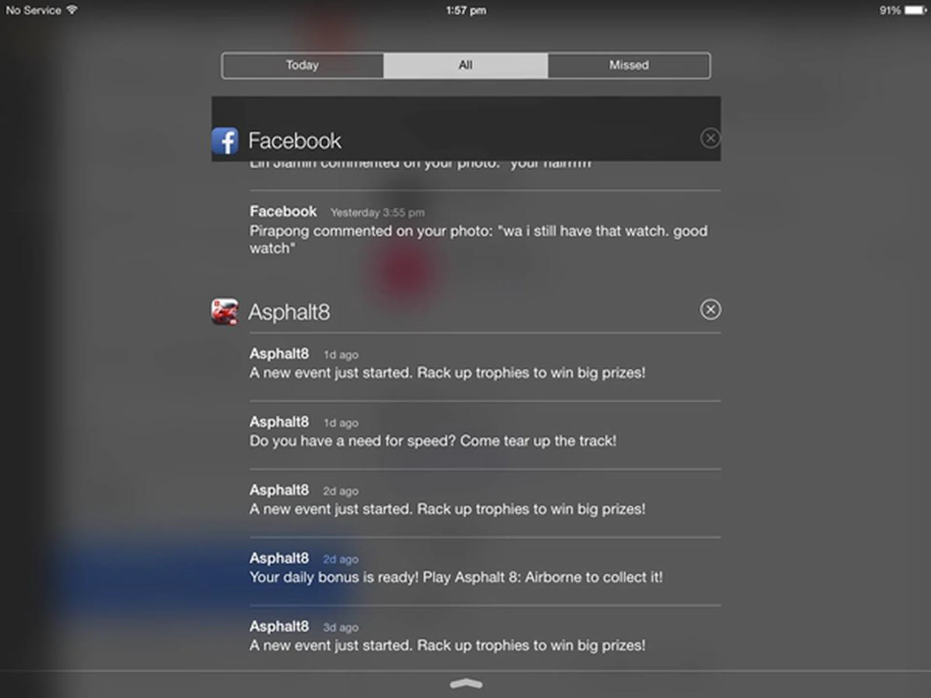 Apple's iOS 7 categorizes your notifications, hence making it easy for you to mass delete notifications.