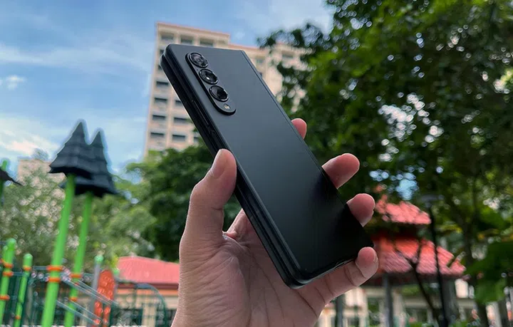 The Samsung Galaxy Z Fold3.