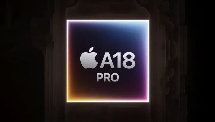 Apple A18 Pro chipset for the iPhone 16 Pro series phones. Image: Apple.